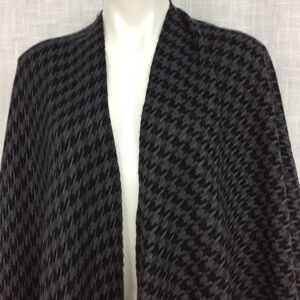 Shawl Black and Gray Big Enough To Wrap Up In
